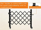 Foldable Security Gate, Expandable Safety Barrier with 360&deg Swivel Casters Lockable Design, 74879154