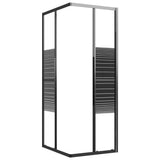 Stripe Shower Cabin ESG 90x70x180 cm Black 151850