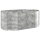 Garden Raised Bed Galvanised Steel 175x100x68 cm Silver 319062