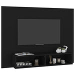 ZNTS Wall TV Cabinet Black 120x23.5x90 cm Engineered Wood 808270