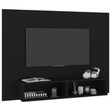 ZNTS Wall TV Cabinet Black 120x23.5x90 cm Engineered Wood 808270