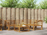 Outdoor Sofa Set 5 pcs Natural Solid Acacia Wood 3366372
