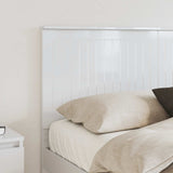 Headboard with Headboard Gloss White 150 cm Engineered wood 887752