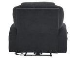 Electric Recliner Chair with 2-Point Massage & Heating, Black Fabric Indoor Functional Chair, 120kg 35128213