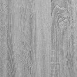 Side Cabinet with Glass Doors Grey Sonoma 68x37x75.5 cm 836383