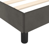 Bed Frame without Mattress Dark Grey Super King Velvet 349885