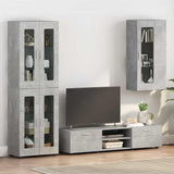 Wooden Cabinet Concrete Grey 50 x 29 x 100 cm Engineered Wood 880224