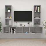 Wall TV Cabinet Wall-mounted 4 pcs 37 x 37 x 107.5 cm 3079884