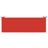 2-Piece Bench Cushions SOEST 2 pcs 100% Polyester Red 950291