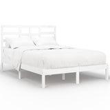 Bed Frame without Mattress White Solid Wood 120x190 cm Small Double 3105766