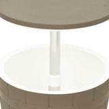 3-in-1 Ice Cooler Table Light Brown Polypropylene 364160
