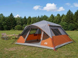 Instant Tent with Roof Grey and Orange 305 x 275 x 190 cm 42028696
