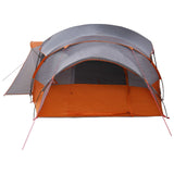 Family Tent with Rainfly Water-resistant tunnel Grey and Orange 42017462