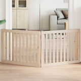 Dog Gate Foldable 2 Panels 160 cm Poplar Wood 352240