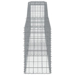 Arched Gabion Basket 400x50x80/100 cm Galvanised Iron 153534