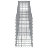 Arched Gabion Basket 400x50x80/100 cm Galvanised Iron 153534