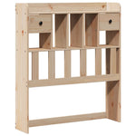 ZNTS Bookcase Bed without Mattress 90x190 cm Single Solid Wood Pine 3321820