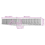 Outdoor Dog Kennel Silver 8x16x2 m Galvanised Steel 3190466