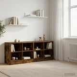Bed Cabinet 2 pcs Smoked Oak 66 x 33 x 48 cm Engineered Wood 893727