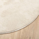 ZNTS Rug OVIEDO Short Pile Beige Ø 120 cm 375501