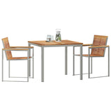 Garden Dining Set 3 pcs Solid Wood Teak 3334821