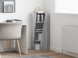 Corner Cabinet Grey Sonoma 27.5x27x102cm Engineered Wood 889851