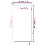 Outdoor Roller Blind 80x250 cm Yellow and Blue 145950