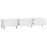 TV Cabinet High Gloss White 147 x 34.5 x 32 cm Engineered Wood 894479