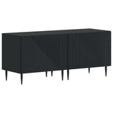 TV Cabinet Black Engineered Wood 896896