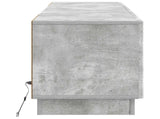 LED TV Cabinet Concrete Grey Engineered Wood 897788