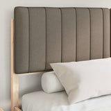 Bed Frame with Upholstered Headboard Taupe 160 x 200 cm 3398222