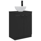 Bathroom Vanity with Sink Black 54 x 35 x 83 cm Engineered Wood 890139
