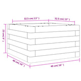 Garden Planter 40x40x23 cm Solid Wood Pine 847178