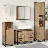 Bathroom Furniture Set 3 pcs Artisan Oak Engineered Wood 3402561