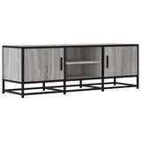 TV Cabinet Grey Sonoma 120x35x41 cm Engineered Wood and Metal 848842