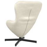 Egg Chair Cream 63 x 73 x 90 cm Velvet 42002765