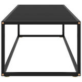 Coffee Table Black Tempered glass Medium Durable Coffee Table 322884