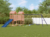 Outdoor Playset Blue, Brown Solid Douglas wood, Polypropylene 3155826