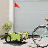 Bike Trailer Green Oxford Fabric and Iron 94165