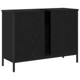 Bathroom Sink Cabinet Black Oak 80 x 30 x 60 cm Engineered Wood 863119