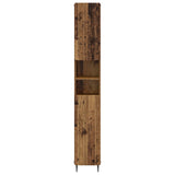Bathroom Cabinet with Open Shelf ZWOLLE Old Wood 896383