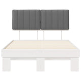 Bed Frame with Upholstered Headboard Light Grey 120 x 190 cm 877508