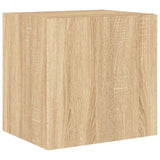 TV Wall Cabinets with LED Lights 2 pcs Sonoma Oak 40.5x35x40 cm 837251