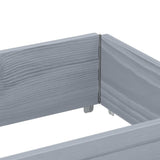 Garden Planter Grey 150x50 cm Solid Wood Pine 3295409