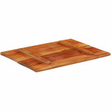 Rectangular Table Top 60x80 cm 25-27 mm Solid Reclaimed Wood 286054