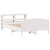 Bed Frame without Mattress White 120x190 cm Small Double Solid Wood Pine 3306238