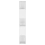 Book Cabinet Room Divider White 100x24x155 cm Engineered Wood 809197