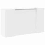 ZNTS Reception Desk White 180x50x103.5 cm Engineered Wood 3324169