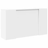 ZNTS Reception Desk White 180x50x103.5 cm Engineered Wood 3324169