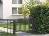 Fence Gate HORST 100 x 75 cm Metal Black Lockable 42034053